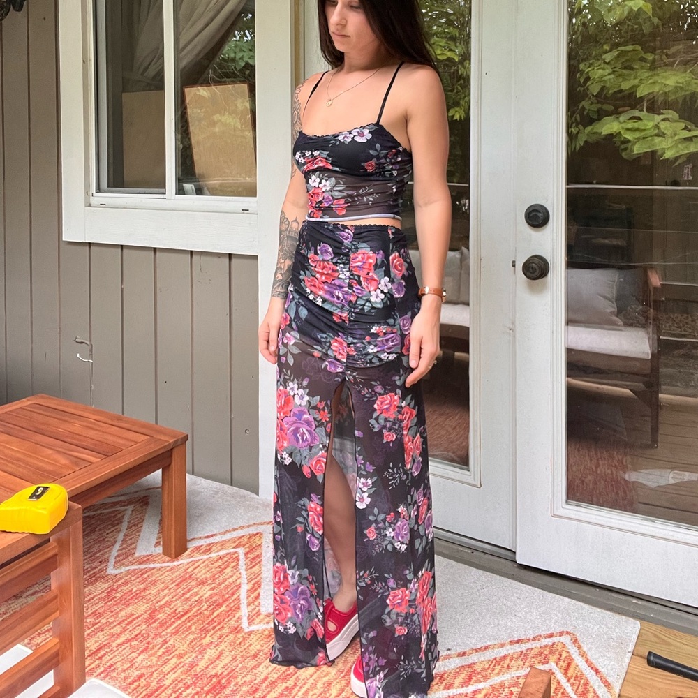 Beyond The Grave Garden Mini Maxi Skirt Set